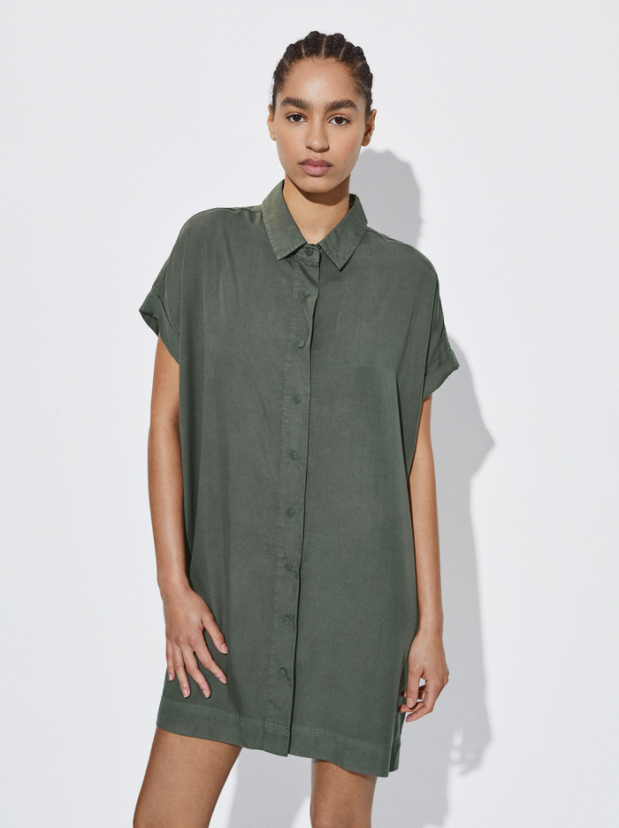 Parfois 100% Lyocell Shirt Saty Damske Hnedožltý | Slovensko-PFTQ02941