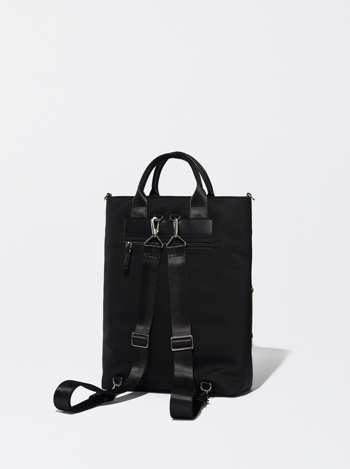 Parfois 15 Nylon-Effect Batohy Damske Čierne | Slovensko-WEZK85374
