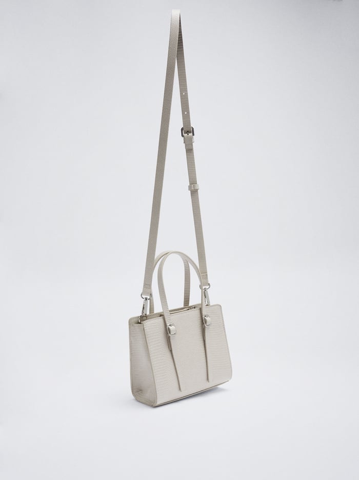 Parfois Animal Embossed Crossbody Kabelka Damske Biele | Slovensko-FCTV51624
