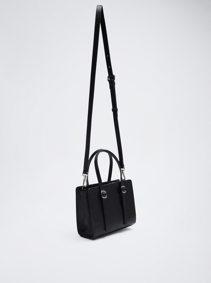Parfois Animal Embossed Crossbody Kabelka Damske Čierne | Slovensko-FYUV20153