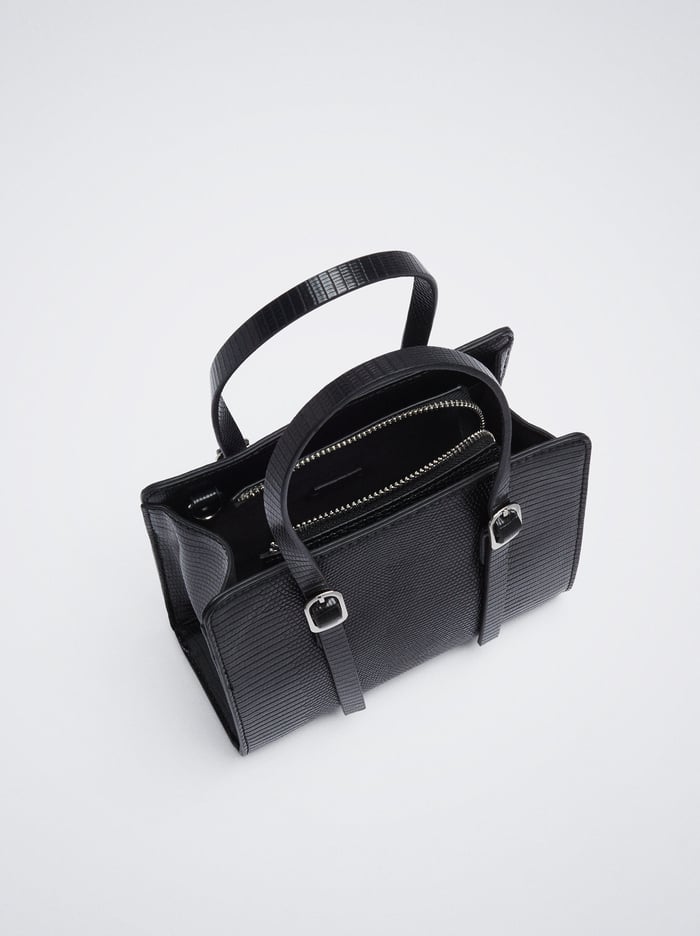 Parfois Animal Embossed Crossbody Kabelka Damske Čierne | Slovensko-FYUV20153