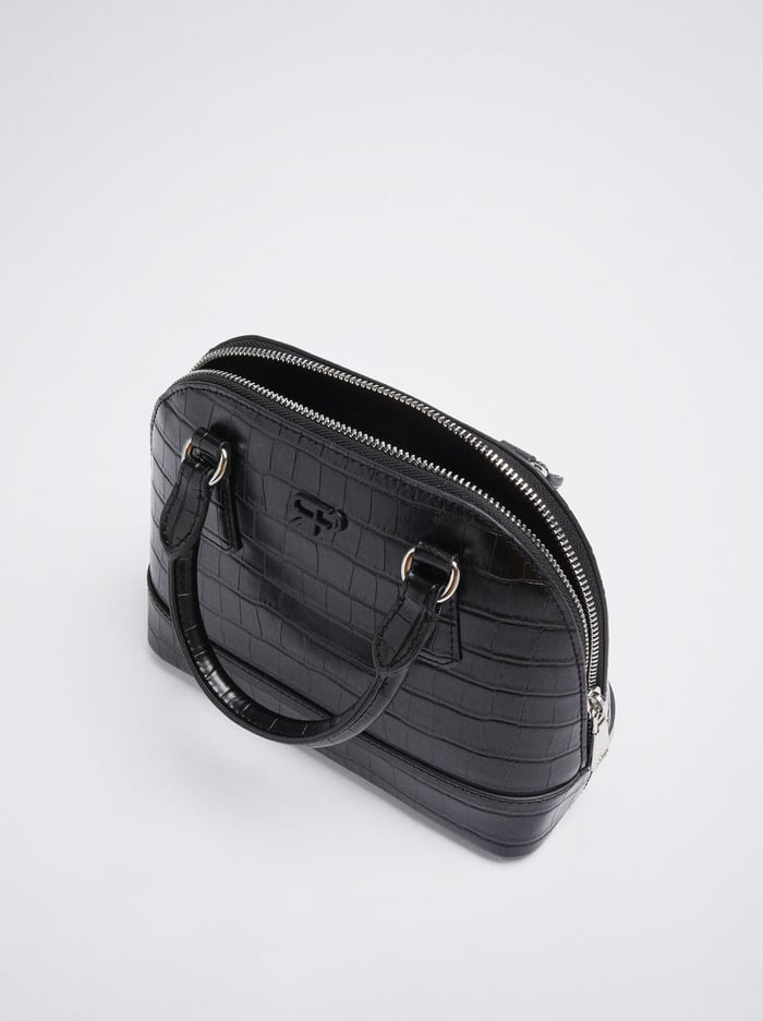 Parfois Animal Embossed Crossbody Kabelka Damske Čierne | Slovensko-JBCP98162