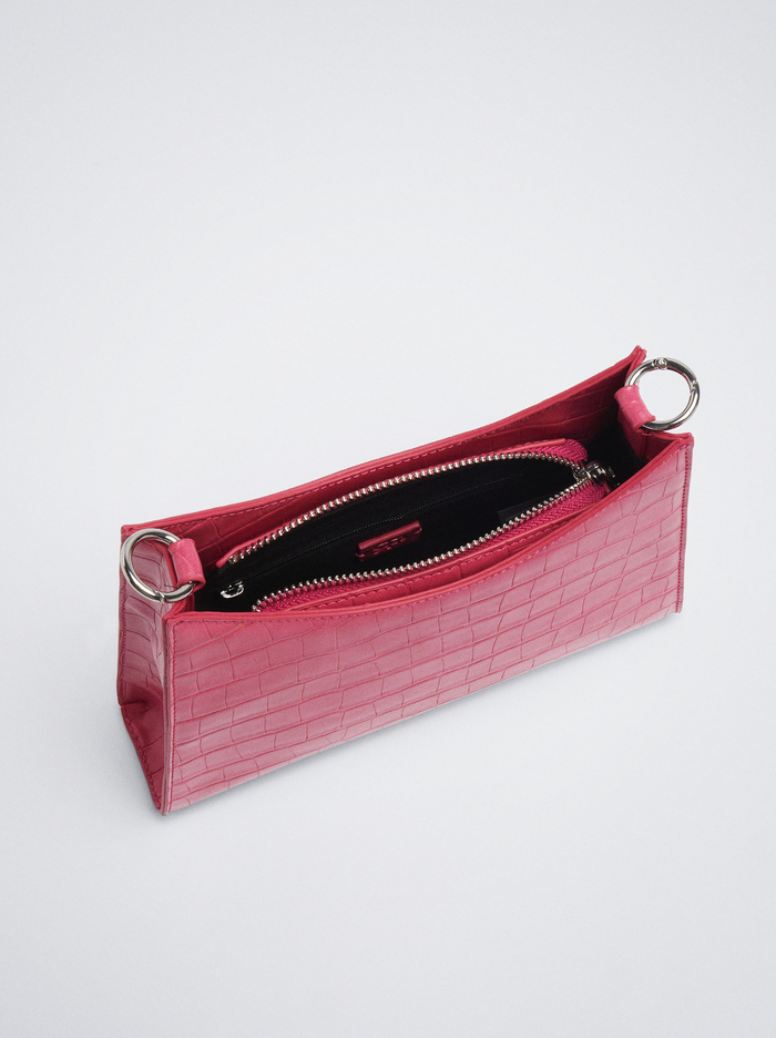 Parfois Animal Embossed Taška Cez Rameno Damske Ruzove | Slovensko-FDYG91802