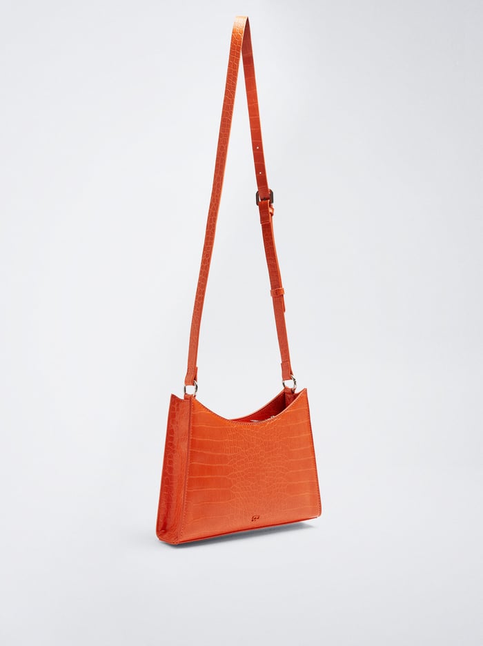 Parfois Animal Embossed Taška Cez Rameno Damske Oranžové | Slovensko-IHLQ42105