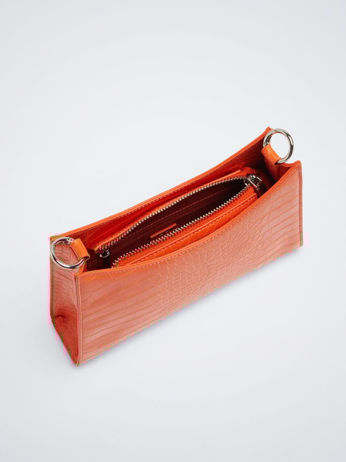 Parfois Animal Embossed Taška Cez Rameno Damske Oranžové | Slovensko-IHLQ42105