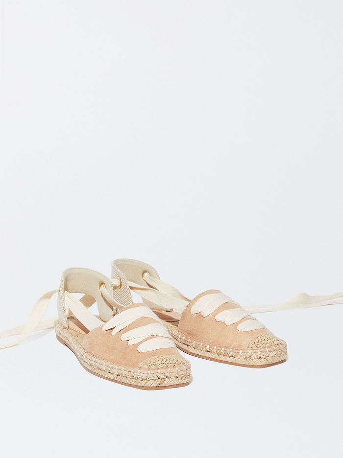Parfois Balerinky Jute Laces Espadrille Damske Béžové | Slovensko-NTZF68129
