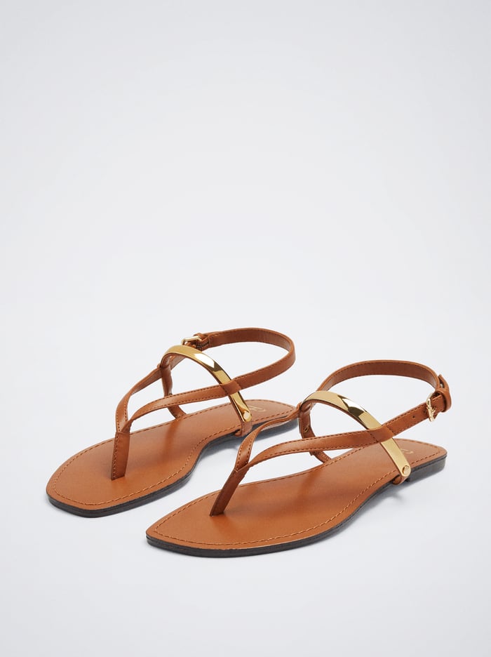 Parfois Balerinky With Metallic Detail Sandále Damske Hnede | Slovensko-GMXW93678