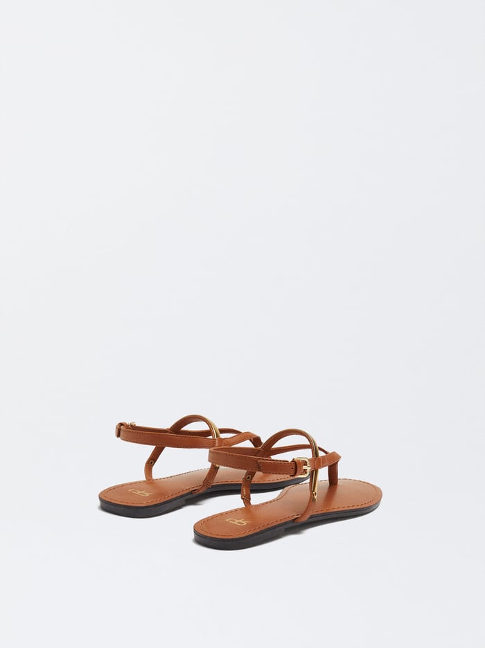 Parfois Balerinky With Metallic Detail Sandále Damske Hnede | Slovensko-GMXW93678