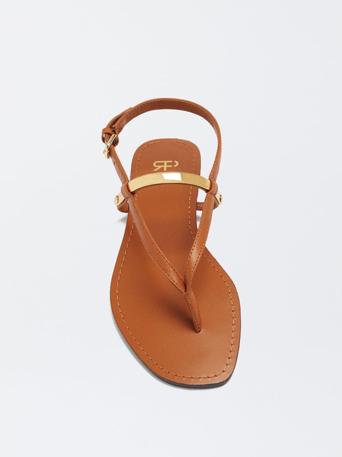 Parfois Balerinky With Metallic Detail Sandále Damske Hnede | Slovensko-GMXW93678