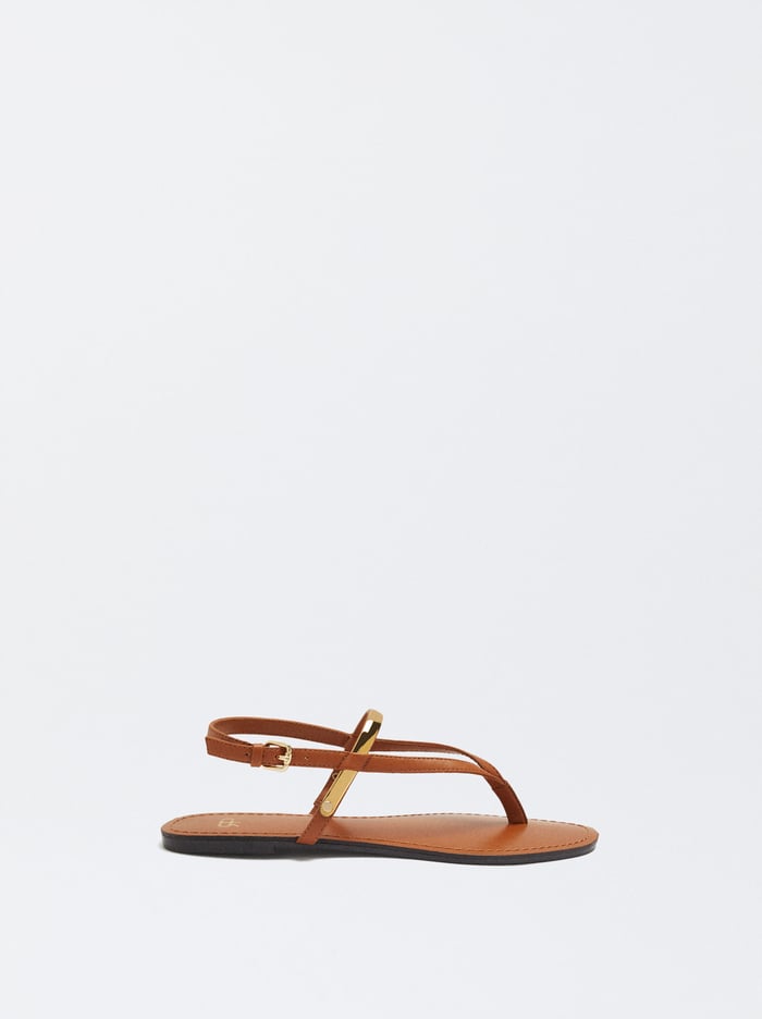 Parfois Balerinky With Metallic Detail Sandále Damske Hnede | Slovensko-GMXW93678