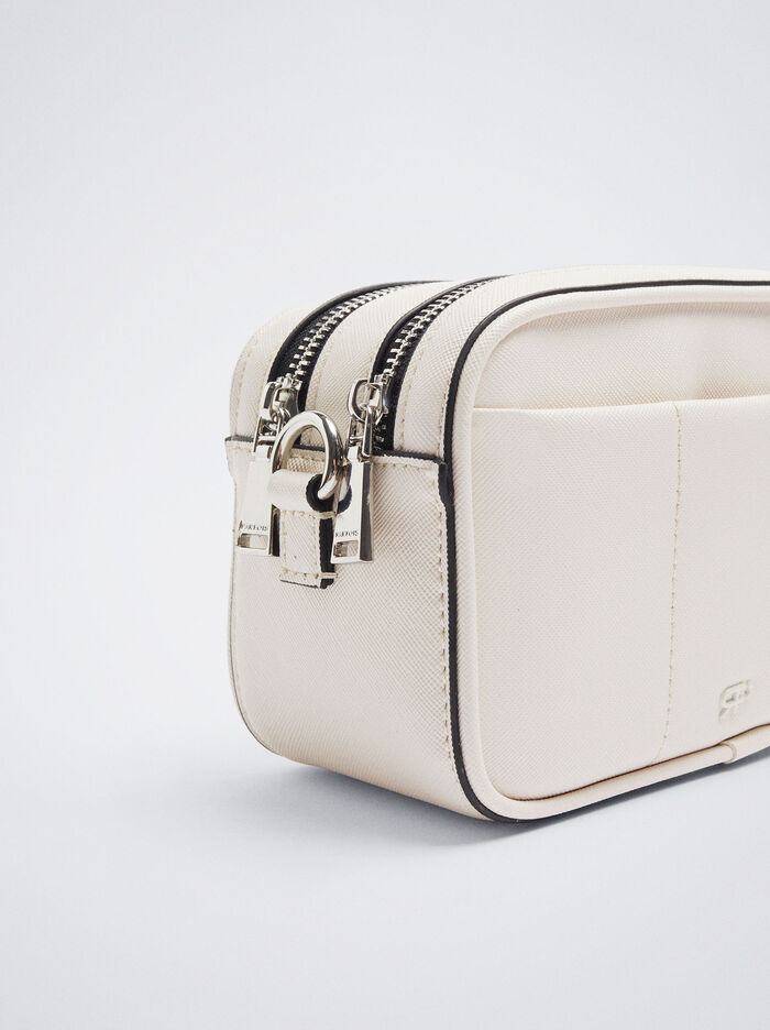 Parfois Basic Crossbody Kabelka Damske Biele | Slovensko-ALVP16092