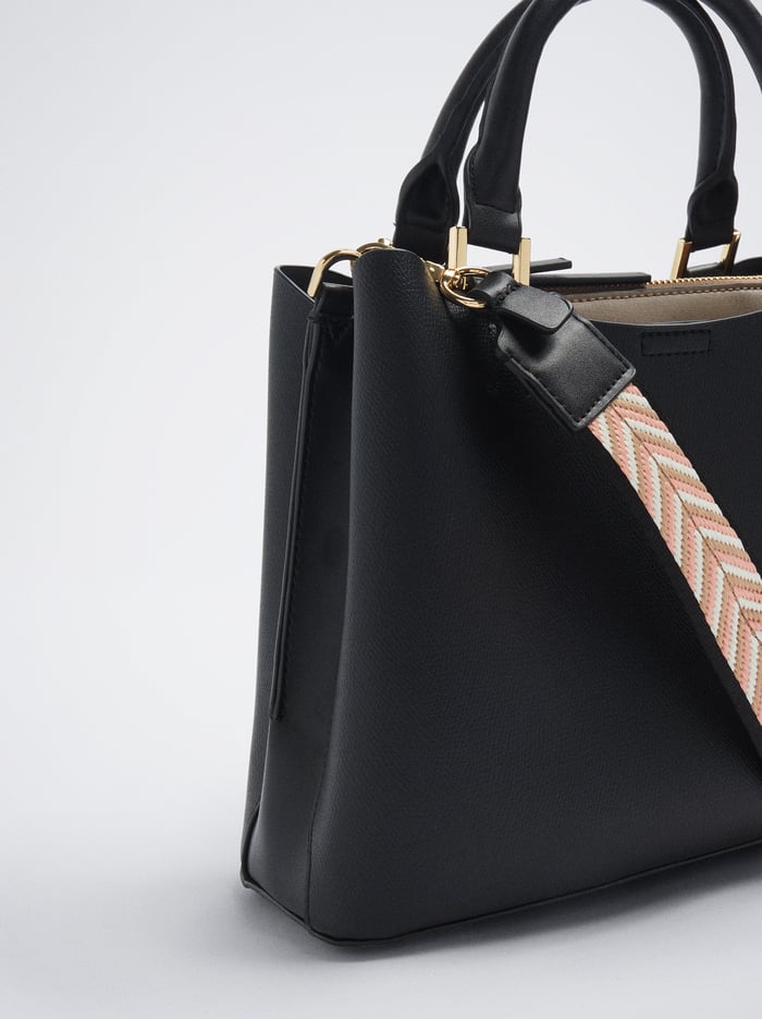 Parfois Basic With Double Handle Prenosná Taška Damske Čierne | Slovensko-FBCV61849