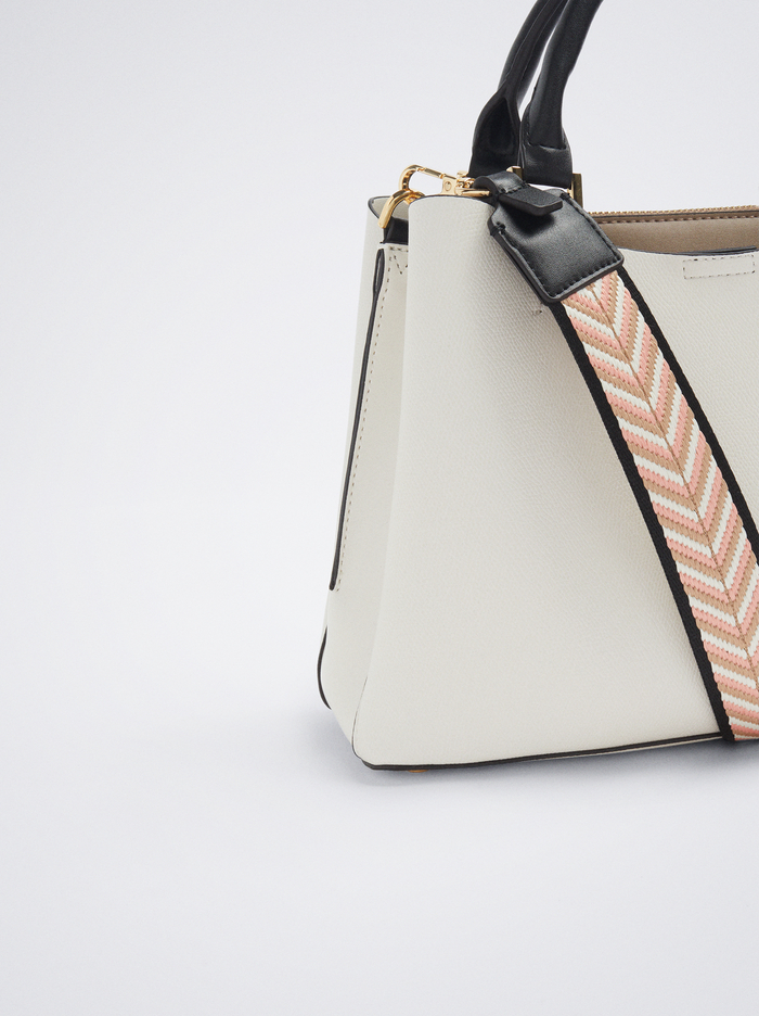 Parfois Basic With Double Handle Prenosná Taška Damske Biele | Slovensko-MWTH32108