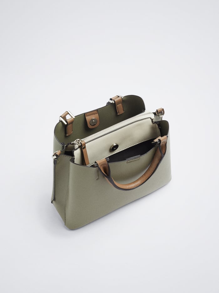 Parfois Basic With Double Handle Prenosná Taška Damske Hnedožltý | Slovensko-RNJS42781