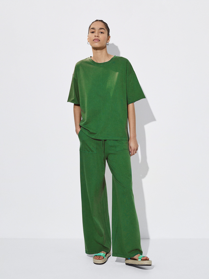 Parfois Bavlnene Basic T-Shirts Damske Zelene | Slovensko-RGWQ29534