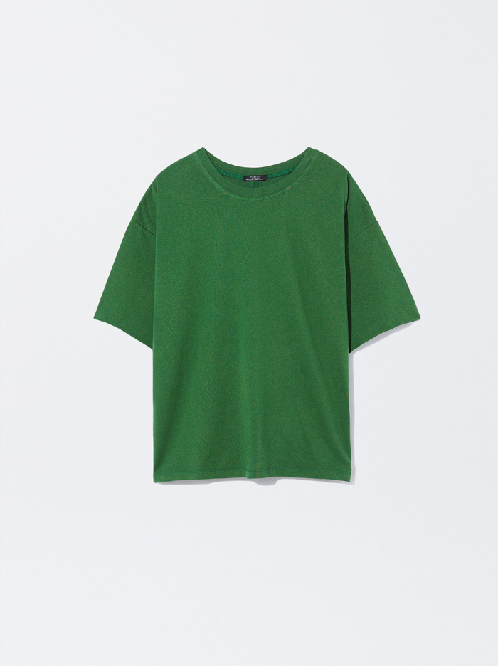 Parfois Bavlnene Basic T-Shirts Damske Zelene | Slovensko-RGWQ29534