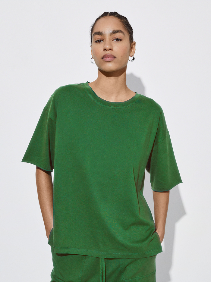 Parfois Bavlnene Basic T-Shirts Damske Zelene | Slovensko-RGWQ29534