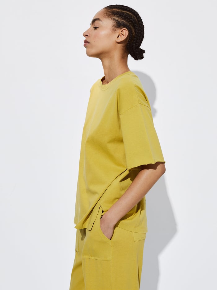 Parfois Bavlnene Basic T-Shirts Damske Žlté | Slovensko-OYKM05632
