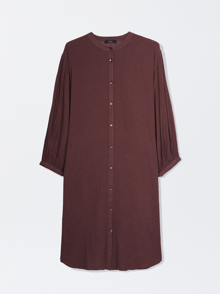Parfois Bavlnene Shirt Saty Damske Bordove | Slovensko-FWSK58047