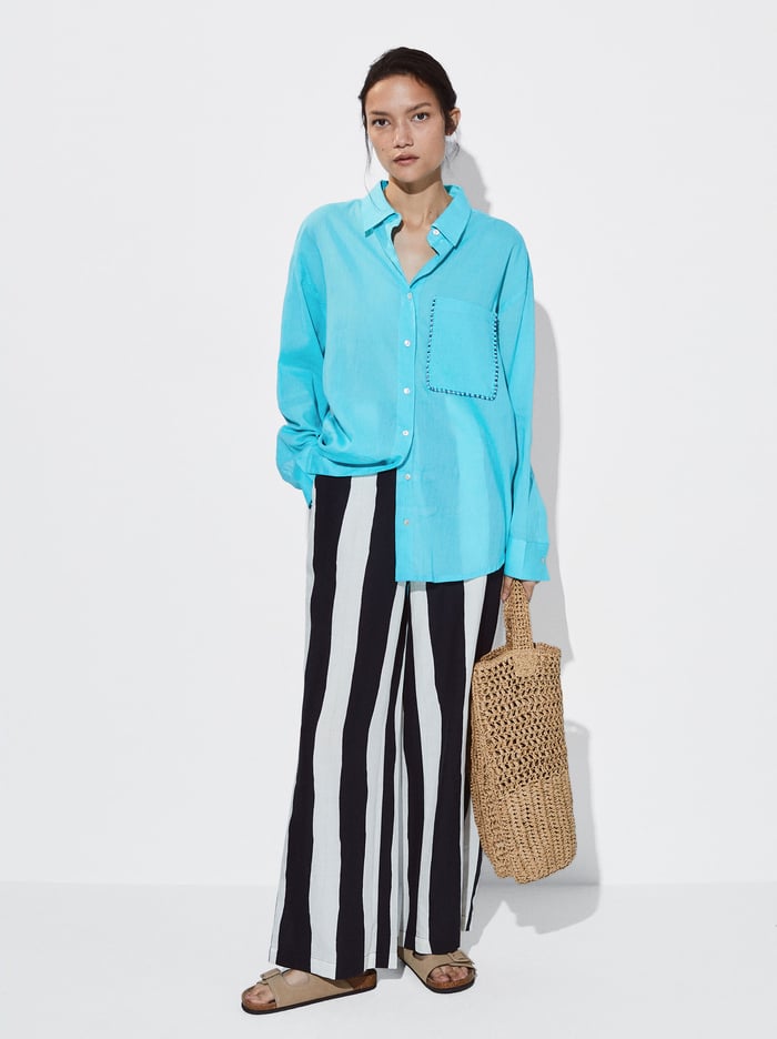 Parfois Bavlnene With Beaded Pocket Kosele Damske Modre | Slovensko-GCNF45627
