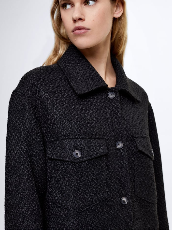 Parfois Bavlnene With Pockets Kabáty Damske Čierne | Slovensko-SFZT49285