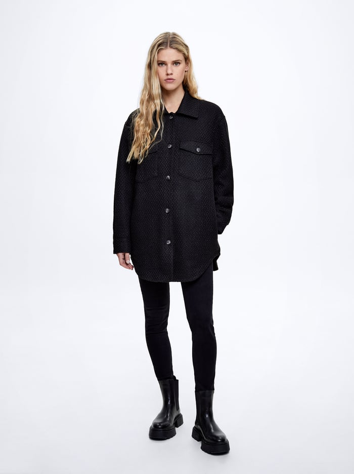 Parfois Bavlnene With Pockets Kabáty Damske Čierne | Slovensko-SFZT49285