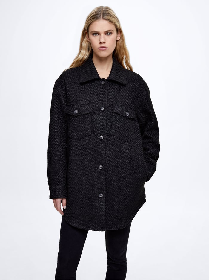 Parfois Bavlnene With Pockets Kabáty Damske Čierne | Slovensko-SFZT49285