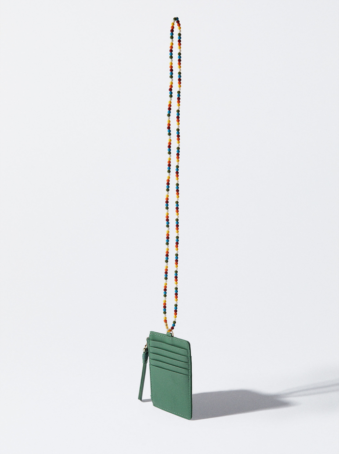 Parfois Beaded Remienkove Držiteľ Karty Damske Hnedožltý | Slovensko-CFHT87234