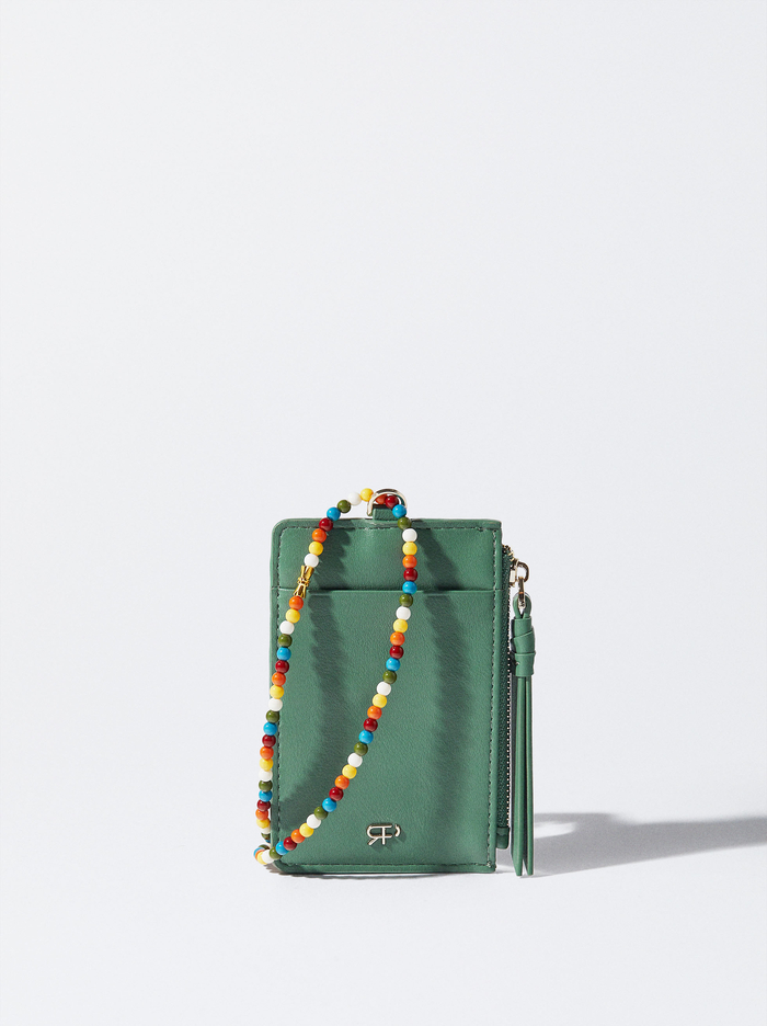 Parfois Beaded Remienkove Držiteľ Karty Damske Hnedožltý | Slovensko-CFHT87234