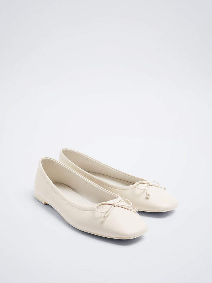 Parfois Bow Balerinky Damske Biele | Slovensko-VAKP74235