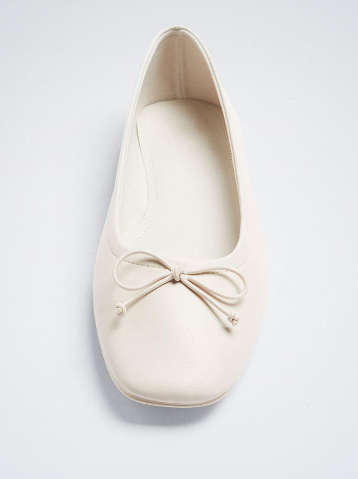 Parfois Bow Balerinky Damske Biele | Slovensko-VAKP74235