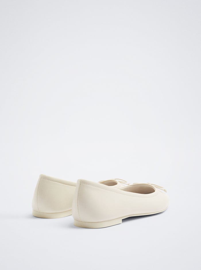 Parfois Bow Balerinky Damske Biele | Slovensko-VAKP74235