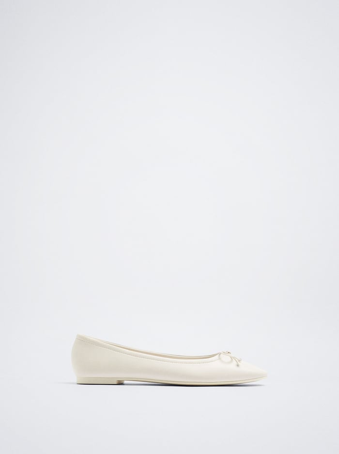 Parfois Bow Balerinky Damske Biele | Slovensko-VAKP74235