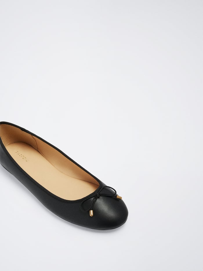 Parfois Bow Detail Balerinky Damske Čierne | Slovensko-EYGI41672