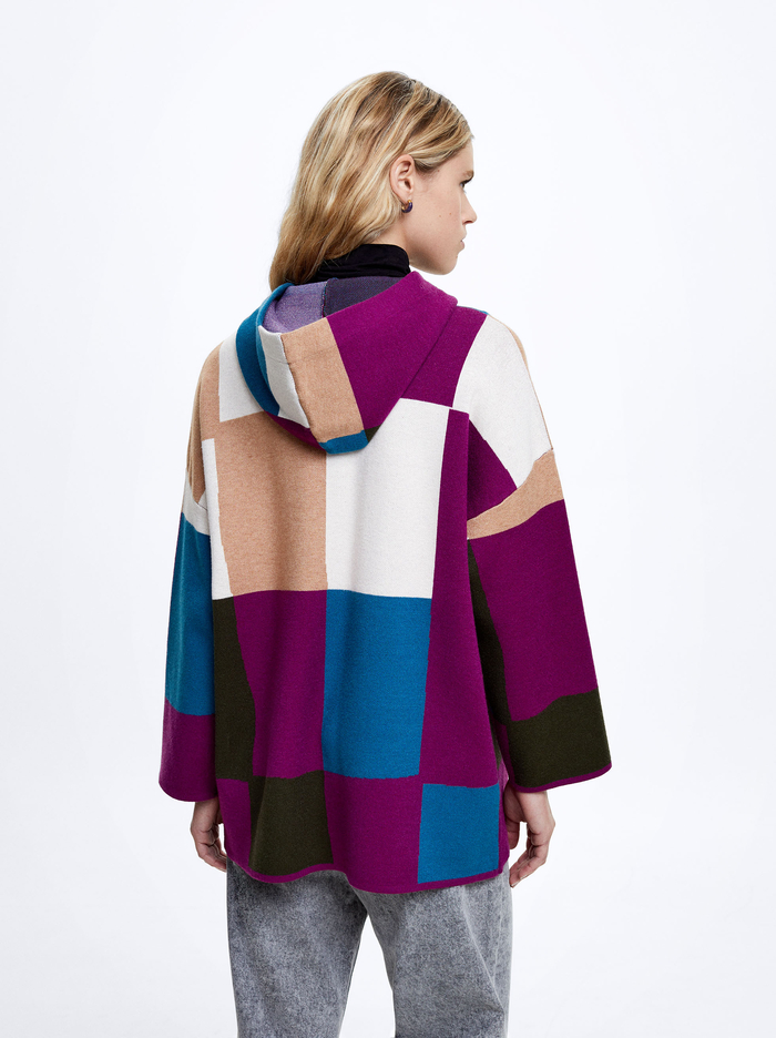 Parfois Colour Block Knit Kardigán Damske Viacfarebný | Slovensko-NDPC57643