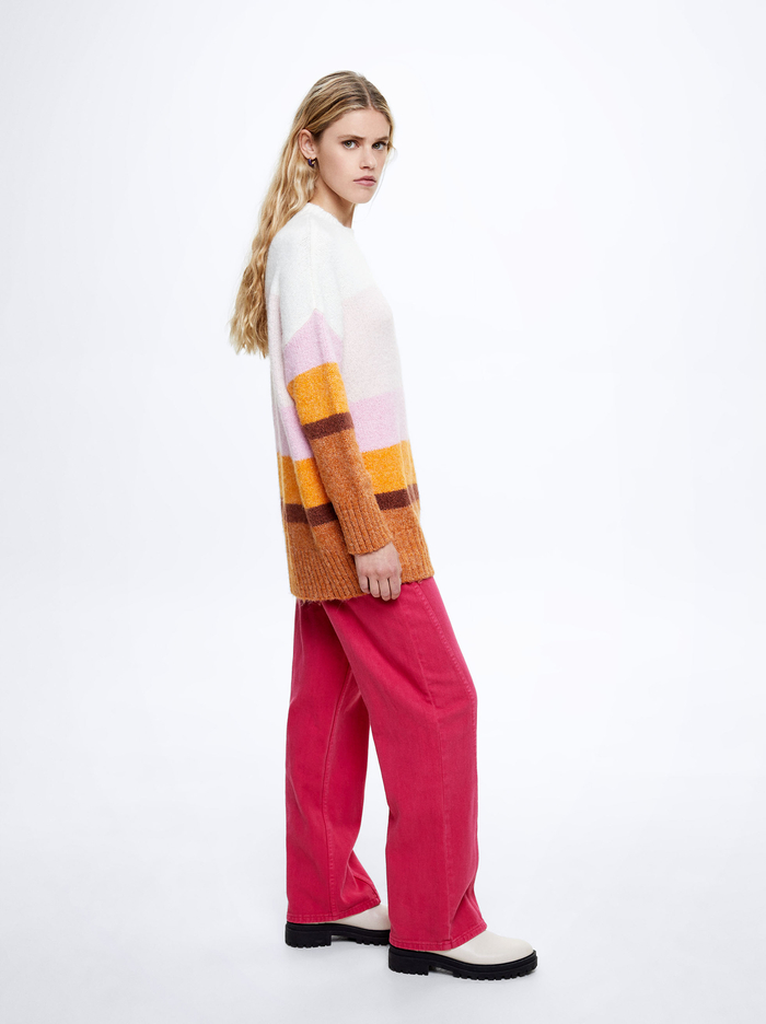 Parfois Colour Block Knit Sweater Damske Viacfarebný | Slovensko-TVNR73420