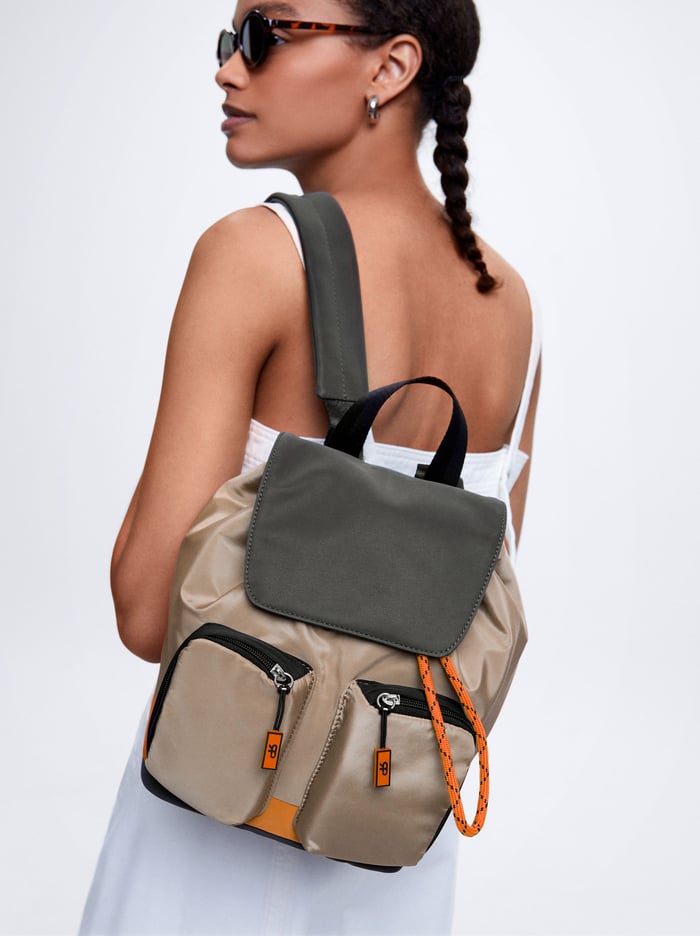 Parfois Colour Block Nylon Batohy Damske Hnede | Slovensko-XMRY03475