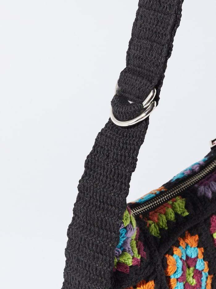 Parfois Crochet Taška Cez Rameno Damske Čierne | Slovensko-BFDV59462