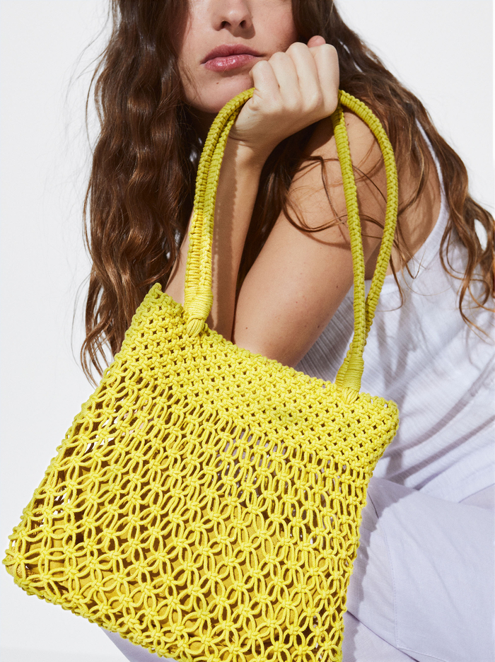 Parfois Crochet Taška Cez Rameno Damske Žlté | Slovensko-XIAR15049