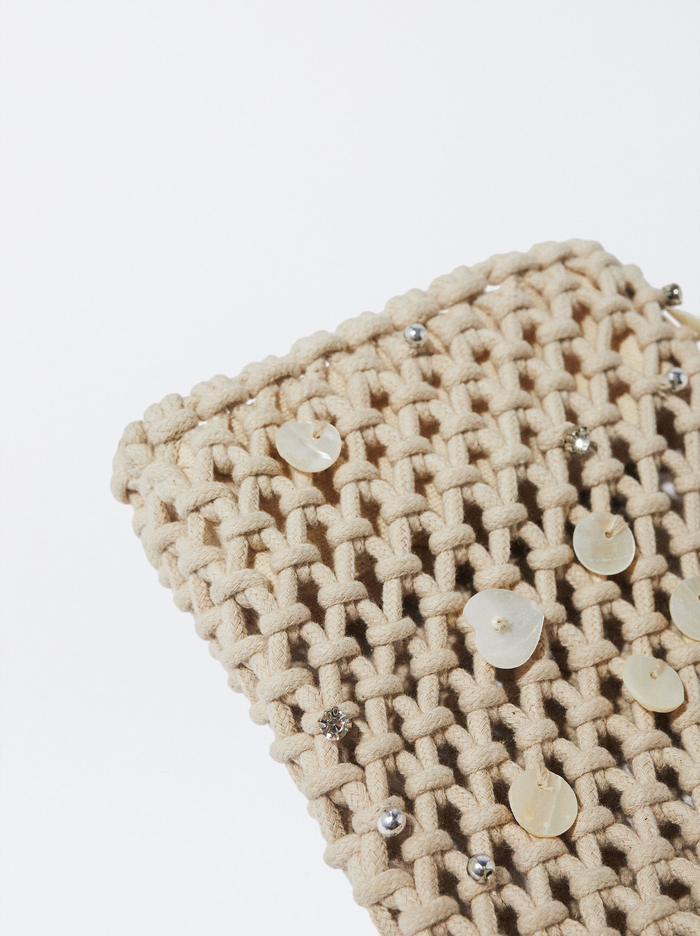 Parfois Crochet With Shell Taska Na Mobil Damske Béžové | Slovensko-MKNF73125