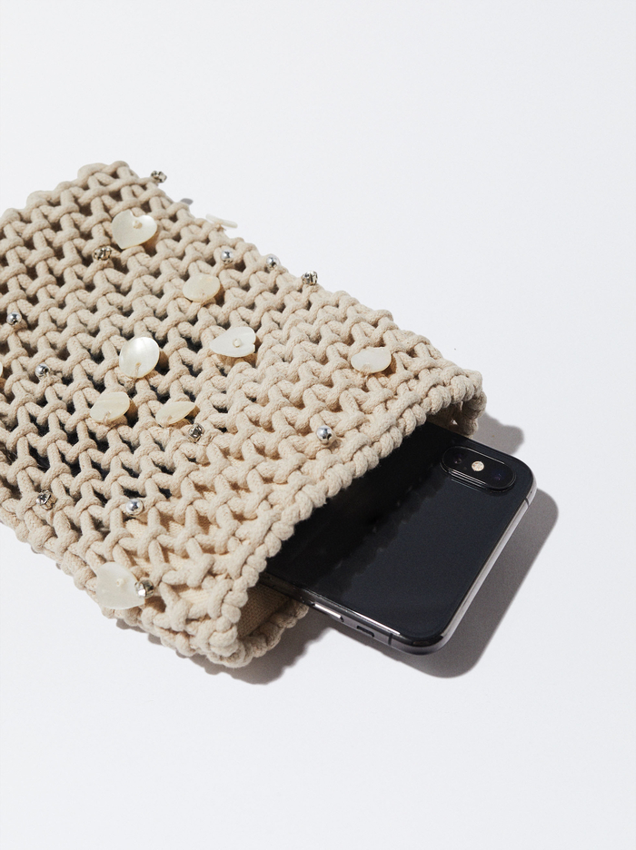Parfois Crochet With Shell Taska Na Mobil Damske Béžové | Slovensko-MKNF73125