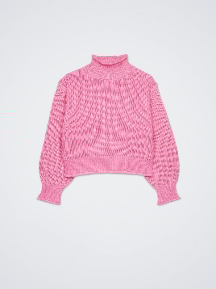 Parfois Cropped Knit Sweater Damske Ruzove | Slovensko-RQUO64079