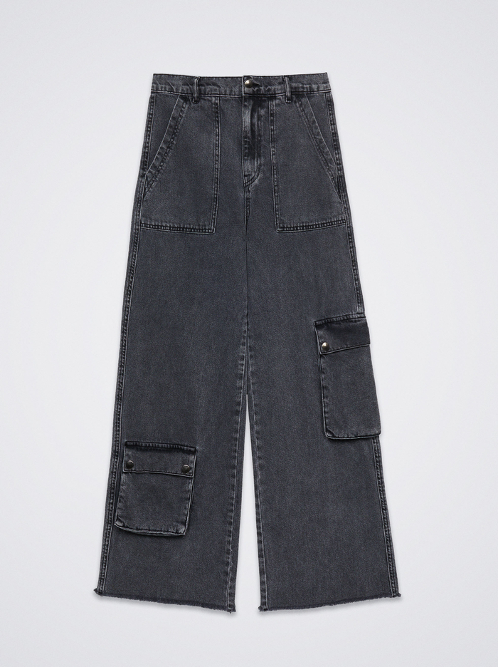 Parfois Denim Cargo Nohavice Damske Tmavo Siva | Slovensko-OHRQ04278