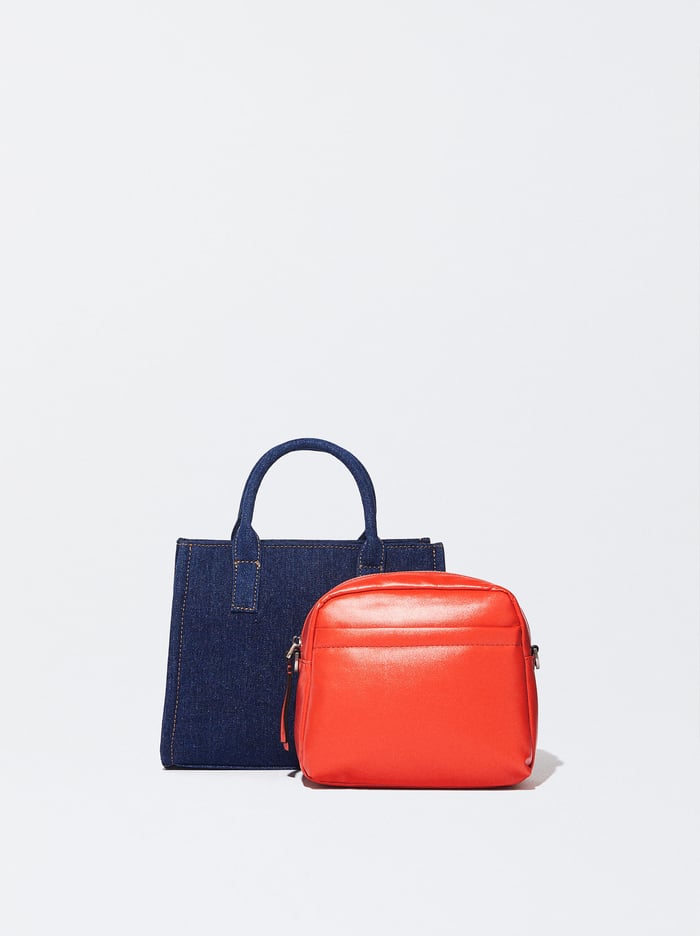 Parfois Denim With Removable Interior Kabelky Damske Modre | Slovensko-APHW49827