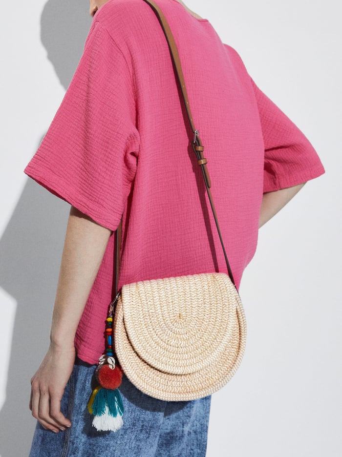 Parfois Detachable Pendant Crossbody Kabelka Damske Béžové | Slovensko-NXOQ29857