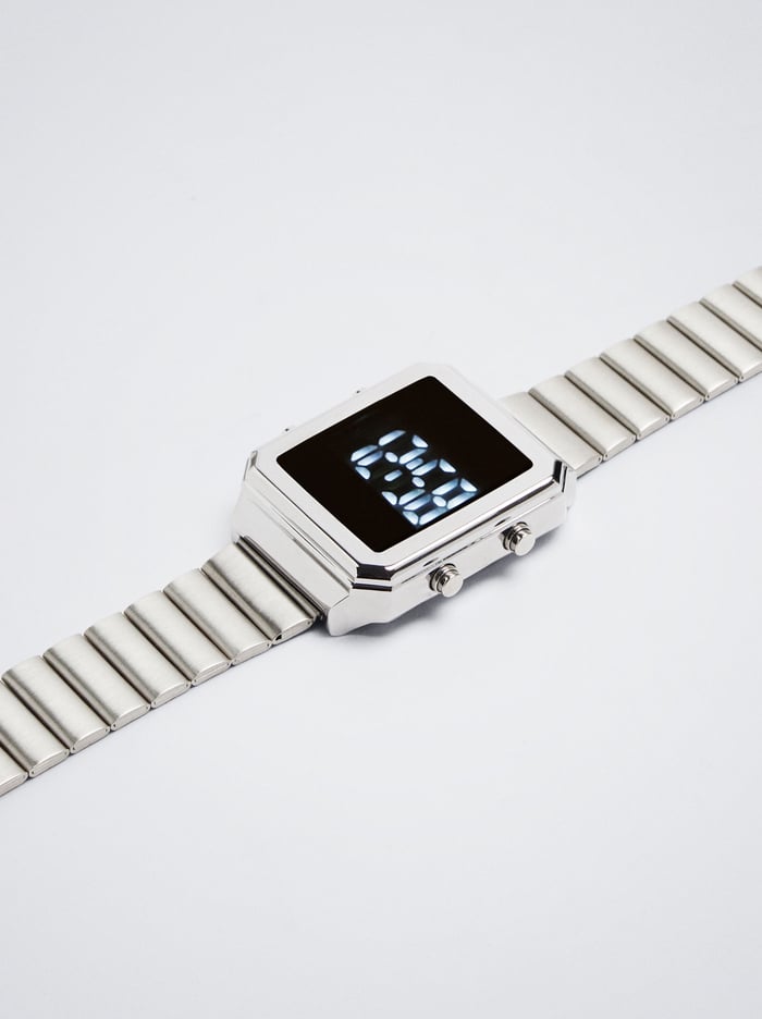Parfois Digitálny Stainless Steel Hodinky Damske Strieborne | Slovensko-WEZB20736
