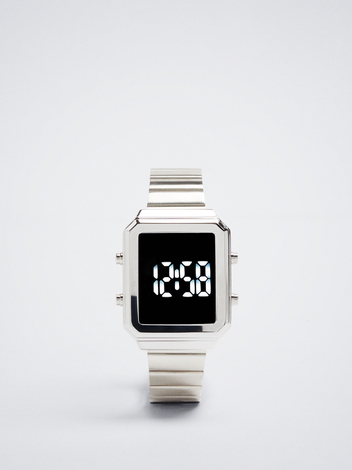 Parfois Digitálny Stainless Steel Hodinky Damske Strieborne | Slovensko-WEZB20736