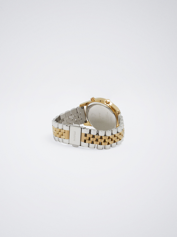 Parfois Digitálny With Steel Wristband Hodinky Damske Zlate | Slovensko-EKML21385