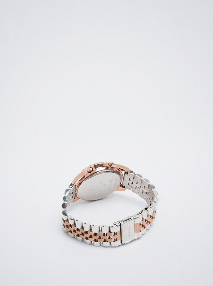 Parfois Digitálny With Steel Wristband Hodinky Damske Ruzove Zlate | Slovensko-WQBH48371