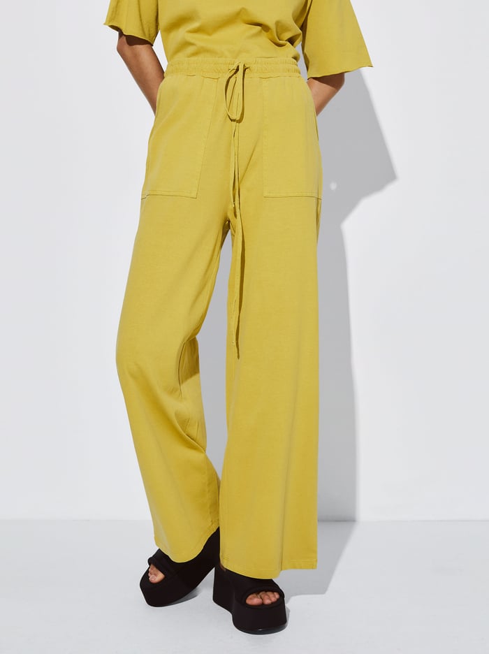 Parfois Elastic Waistband Nohavice Damske Žlté | Slovensko-SYEV15937
